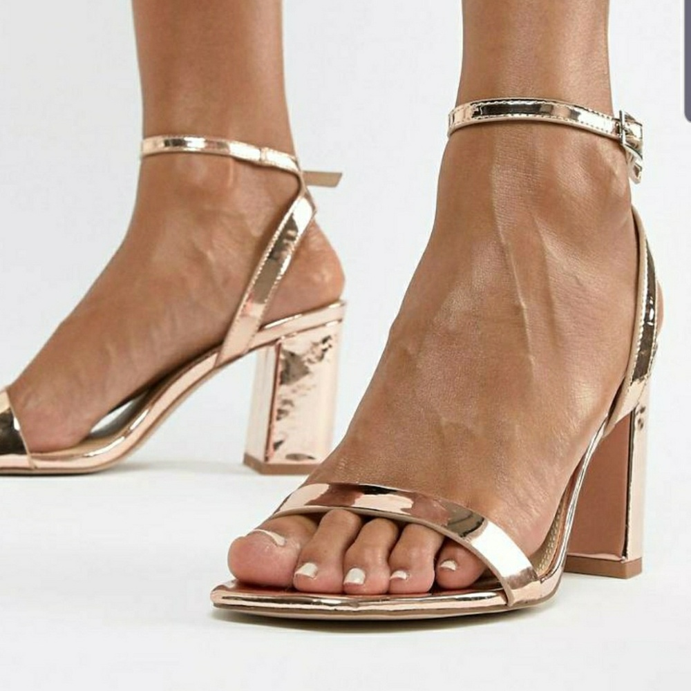 ASOS DESIGN BLOCK HEELED SANDALS